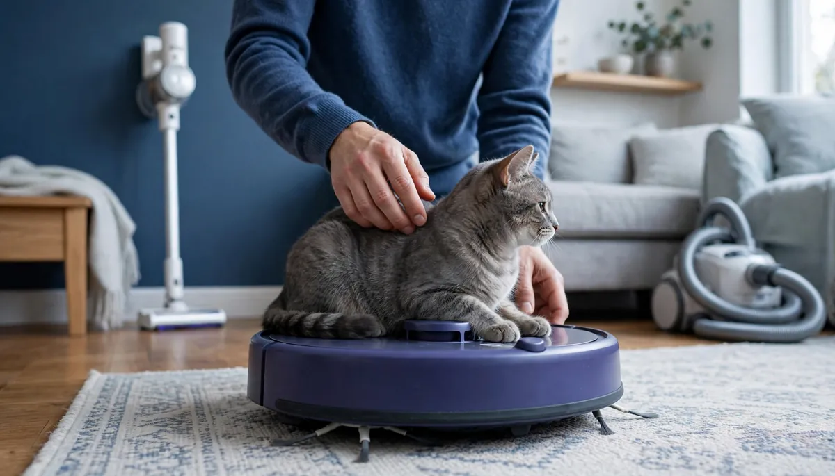 Pourquoi les chats aiment-ils monter sur un aspirateur robot ?